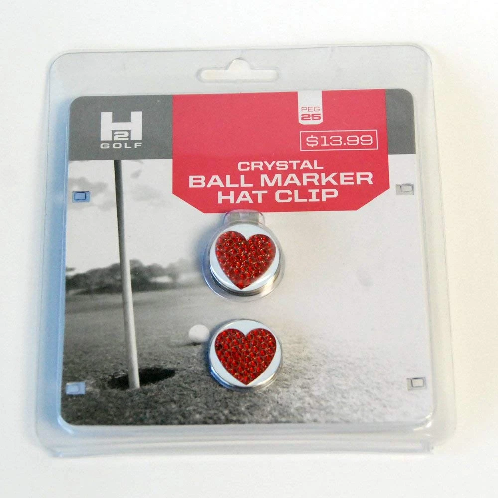H2 Golf #25 Crystal Ball Marker Hat Clip - Image 2