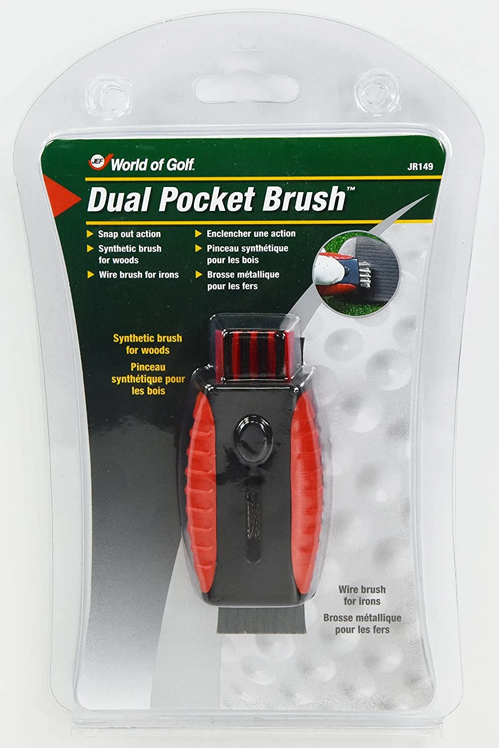 Dual Pocket Brush - Jef World Of Golf