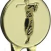 ProActive Sports Antique Brass Visor Clip With Magnetic Golfer Coin Ball Marker