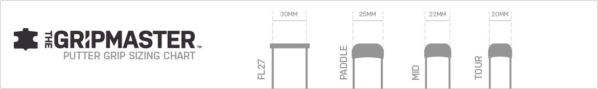 The Grip Master FL27 Signature Featherlite Leather Putter Grips - Image 6
