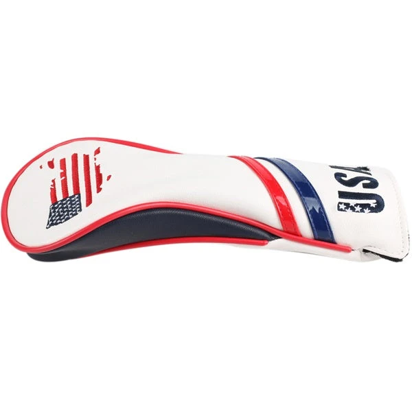 Volf Golf Red White Blue Leather USA Headcovers - Image 4