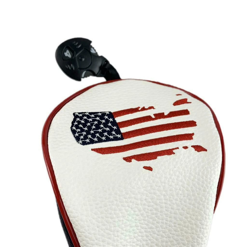 Volf Golf Red White Blue Leather USA Headcovers - Image 7