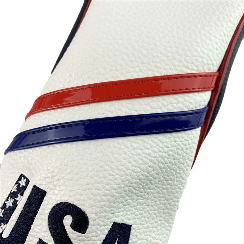 Volf Golf Red White Blue Leather USA Headcovers - Image 8